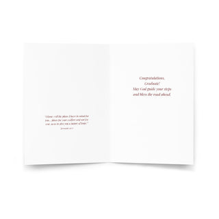 Graduation Card - St. Christopher Carrying the Christ Child: inside