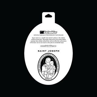 St. Joseph Vinyl Transparent Silver Decal
