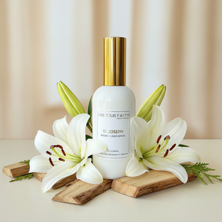 Saint Joseph Catholic Room Spray | Wood & Lily Mist