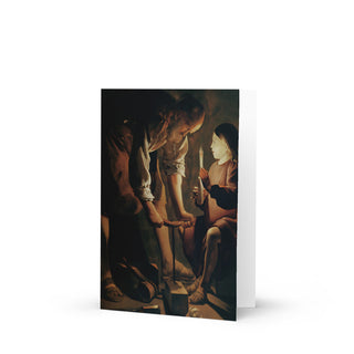 Father's Day Card - St. Joseph the Carpenter by Georges de La Tour: front