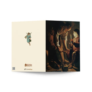 Father's Day Card - St. Joseph the Carpenter by Georges de La Tour: outside
