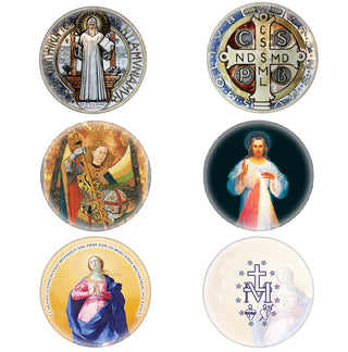 Catholic Devotion Magnet Set - 6 Premium Refrigerator Magnets
