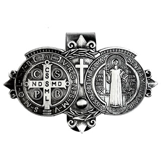 Saint Benedict Visor Clip