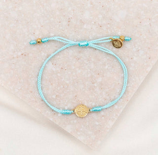 Blessing Bracelets Breathe Mint - Gold Metal