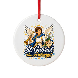 St. Gabriel the Archangel Ceramic Ornament