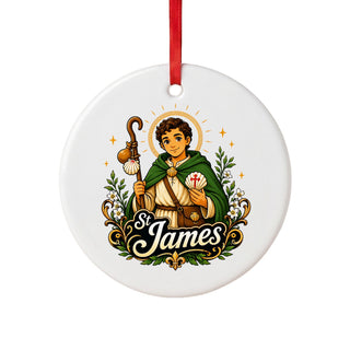 St. James the Greater Pilgrim Ceramic Ornament