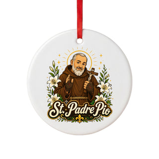 St. Padre Pio Ceramic Ornament