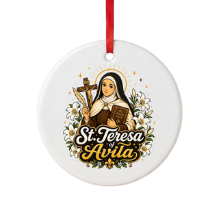 St. Teresa of Avila Ceramic Ornament