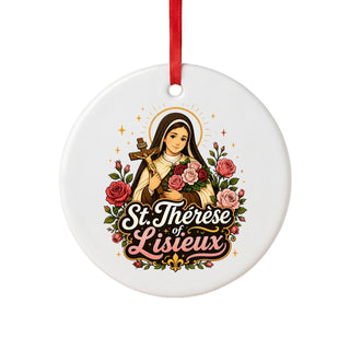 St. Thérèse of Lisieux Ceramic Ornament