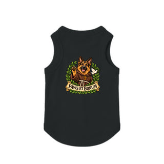 Paws et Bonum Dog Tank - German Shepherd Friar - Black