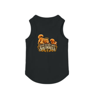Lead Us Not Into Squirrels Dog Tank - Black