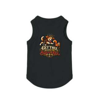 Get Thee Behind Me, Squirrel Dog Tank - Friar Dog - Black