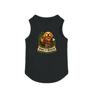 Paws et Bonum Dog Tank - Golden Retriever Friar 3 - Black