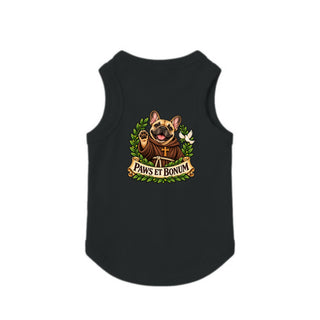Paws et Bonum Dog Tank - French Bulldog Friar - Black
