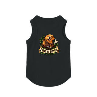 Paws et Bonum Dog Tank - Golden Retriever Friar 2 - Black