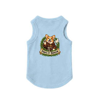 Paws et Bonum Dog Tank - Corgi Friar - Chill