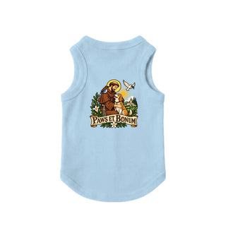 Paws et Bonum Dog Tank - St. Francis with Dog - Chill