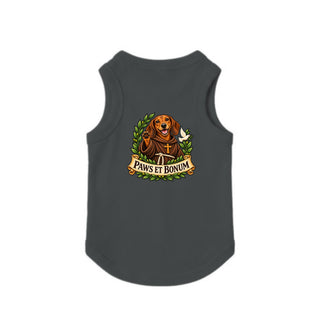 Paws et Bonum Dog Tank - Dachshund Friar - Granite Heather