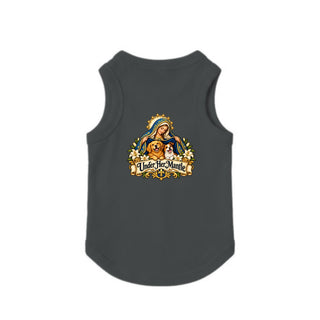 Under Her Mantle Dog Tank - Granite Heather