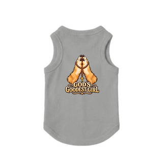 God's Goodest Girl Dog Tank - Heather