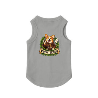 Paws et Bonum Dog Tank - Corgi Friar - Heather