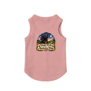 Dogs Work in Mysterious Ways Dog Tank - Mauvelous