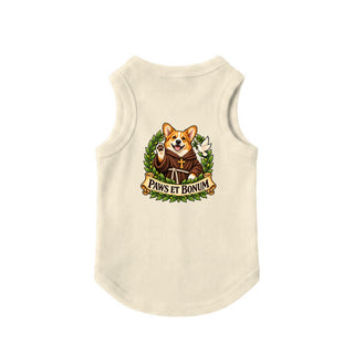 Paws et Bonum Dog Tank - Corgi Friar - Natural