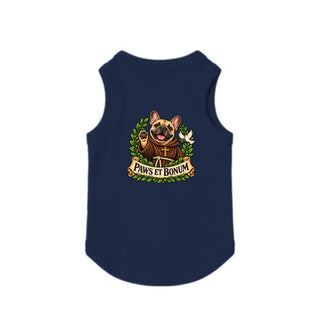 Paws et Bonum Dog Tank - French Bulldog Friar - Navy