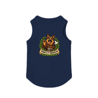 Paws et Bonum Dog Tank - German Shepherd Friar - Navy