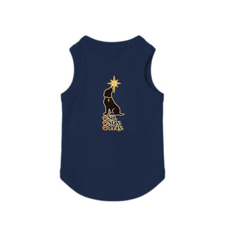 Sit, Stay, Pray Dog Tank - Navy