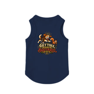 Get Thee Behind Me, Squirrel Dog Tank - Friar Dog - Navy