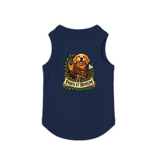 Paws et Bonum Dog Tank - Golden Retriever Friar 3 - Navy