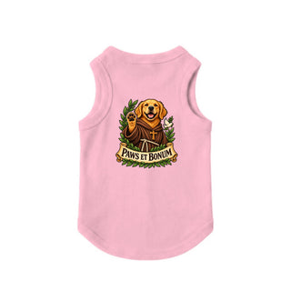 Paws et Bonum Dog Tank - Golden Retriever Friar 3 - Pink
