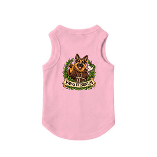 Paws et Bonum Dog Tank - German Shepherd Friar - Pink