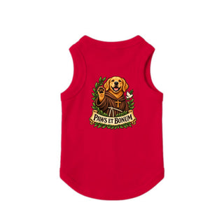 Paws et Bonum Dog Tank - Golden Retriever Friar 3 - Red