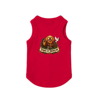 Paws et Bonum Dog Tank - Golden Retriever Friar 1 - Red