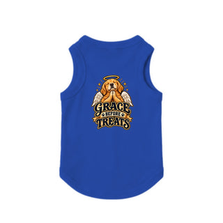 Grace Before Treats Dog Tank - Royal