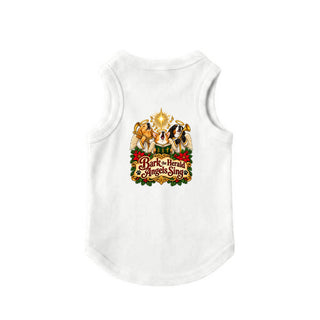 Bark the Herald Angels Sing! Christmas Dog Tank - White