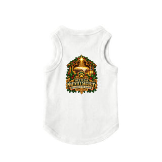 Official Nativity Security Christmas Dog Tank - Manger - White