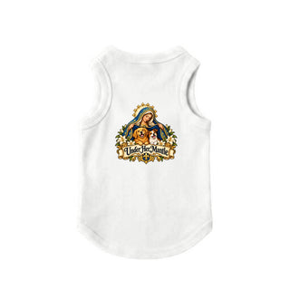 Under Her Mantle Dog Tank - White