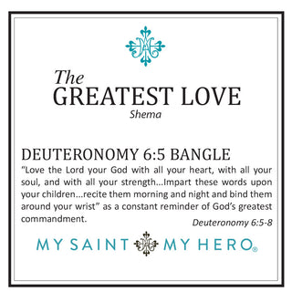 The Greatest Love Deuteronomy 6:5 Cuff – Gold