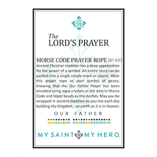 The Lord's Prayer Morse Code Prayer Rope