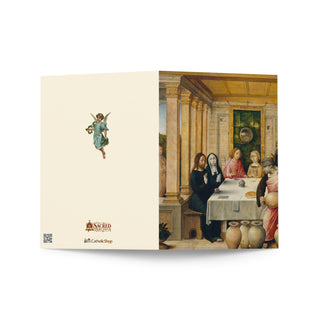 Wedding Card - The Marriage at Cana by Juan de Flandes: outside
