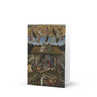 Christmas Card - The Mystic Nativity by Botticelli: front