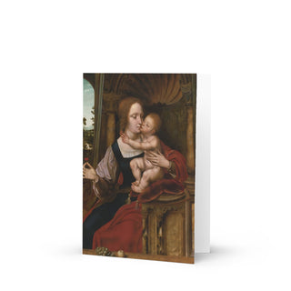 Mother's Day Card - The Virgin and Child Embracing: front