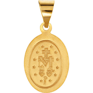 14K Yellow Gold Miraculous Medal - Small