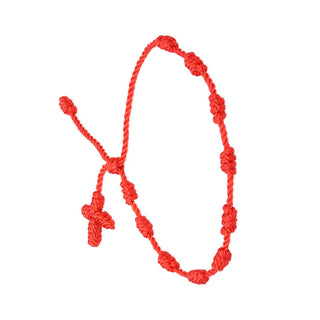 Our Lady Undoer of Knots Cord Rosary Bracelet