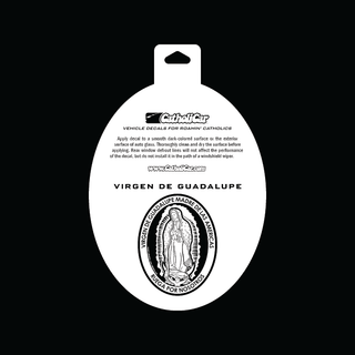 Virgen de Guadalupe Vinyl Transparent Silver Decal